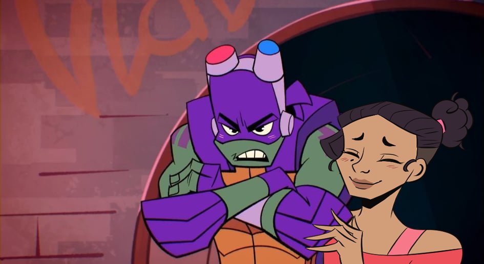 _minthe_draws's tweet photo. Donsa is canon pass it on 😂
I can't help it but make one more so.

#rottmnt #RiseOfTheTMNT #tmnt #donnie #OC #donsa https://t.co/H5hlDegBXz
