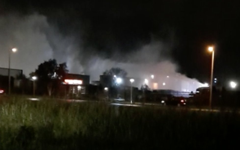 Melding grote brand Havengebied