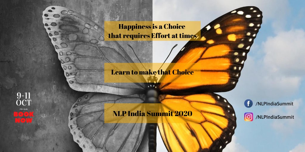 UniversalConnct's tweet photo. Happiness is definitely a choice ... Learn how to become happy Now https://t.co/246fJD8FiA
.
.
#nlp #nlpindiasummit #changemaker #change #dreamlife #success #communication #emotions #anxiety #depression #coaching #nlppractitioner #neurolinguisticprogramming #happiness #joy https://t.co/mBIh4O7y3Y