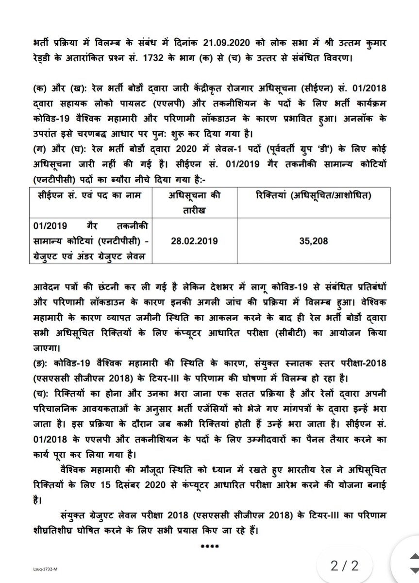 ALP80227806's tweet photo. Rail mantralay ne badi chaturai se onpaper bol diya humne joining process start kardi but inpractical aisa kuchh nahi hua abhi tak. @loksabhaspeaker @LokSabhaSectt @loksabhatv @PiyushGoyal @PiyushGoyalOffc @RailMinIndia @ANI @PMOIndia @narendramodi https://t.co/ciB9EvpgWG