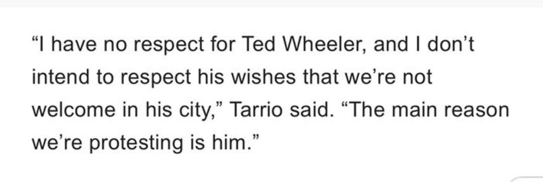 One of Enrique Terrio's (Proud Boy leader) most recent posts discusses how their 26th rally permit was denied.In the comments someone writes- "When is the last time a mayor was assassinated in the United States? Asking for a friend."  @tedwheeler thoughts?