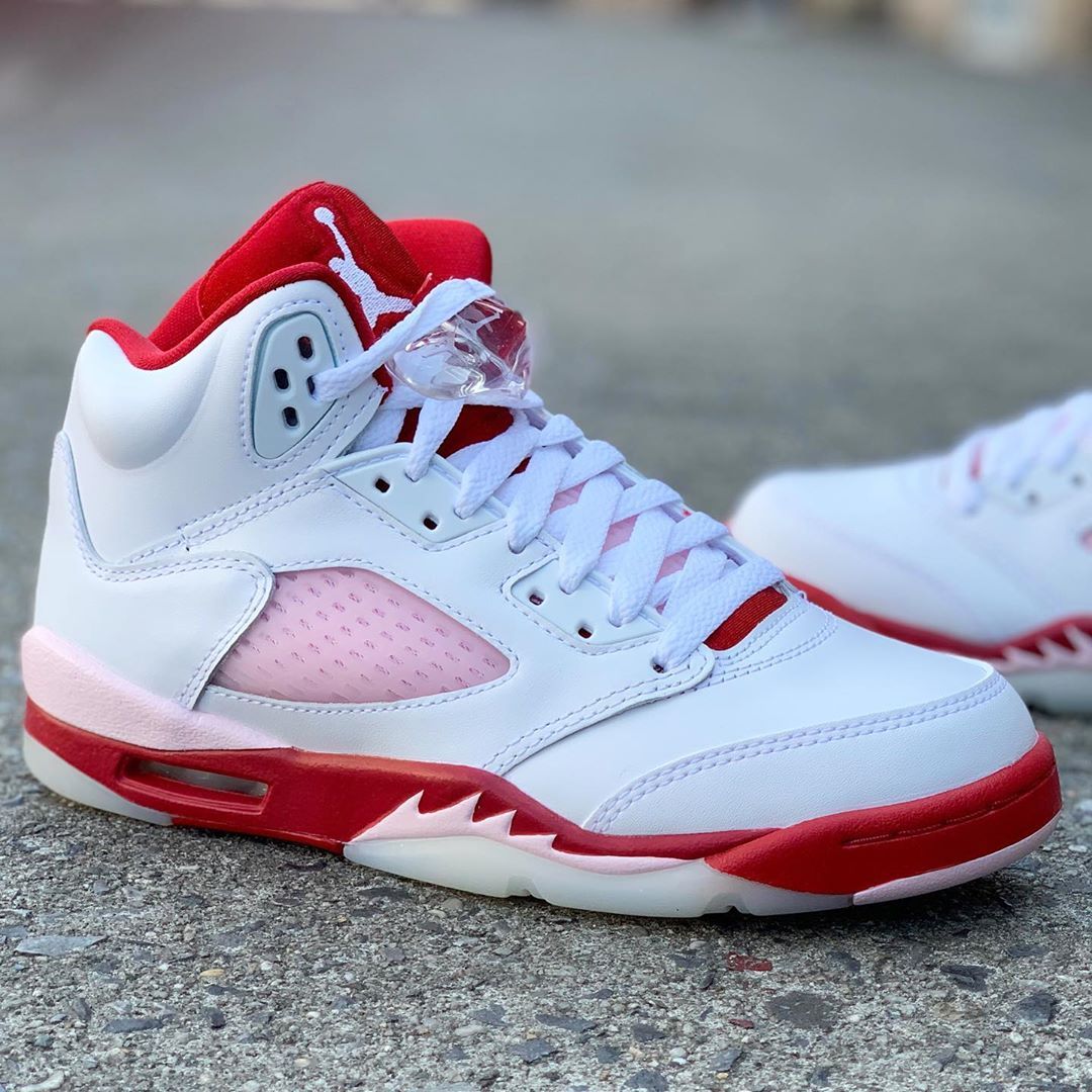 retro 5 red and pink