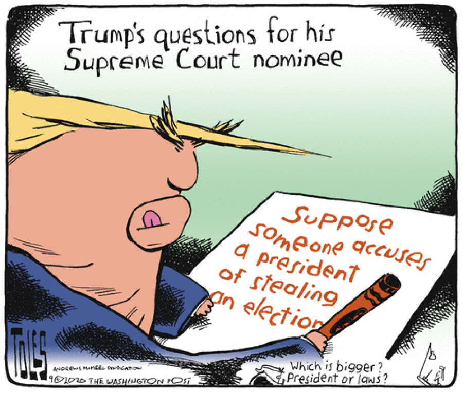 Trumptionary17's tweet photo. Trump Cartoon of the Day for Sept 23, 2020 @Montejp231 @AngrierWHStaff @suesupports @gtconway3d
@mmpadellan @rosie @olgaNYC1211 @grantstern @funder @AmandiOnAir @tedlieu @TeaPainUSA @malcolmnance @joyannreid @ProjectLincoln #TrumpIsUnwell  #TrumpFailed #NotHisHouse #ByeEric https://t.co/YWSam6fcOI
