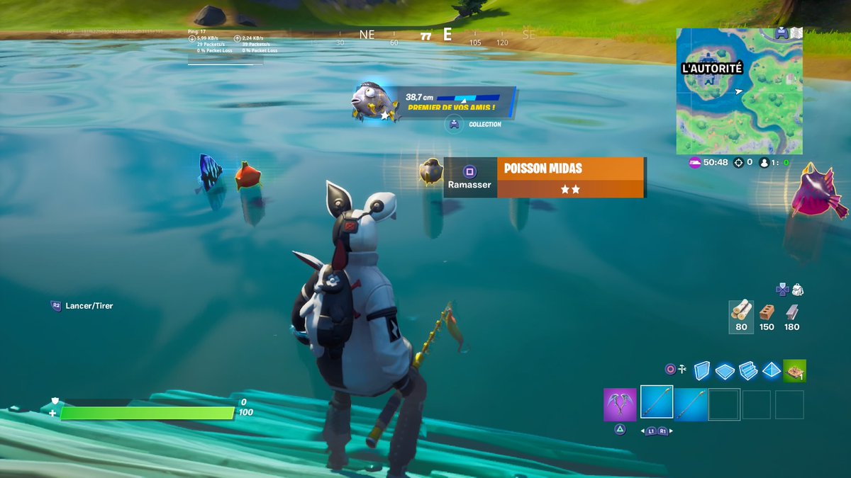 JMA_Drek's tweet photo. VAMOS. #FortniteSeason4 #PoissonMidas #Midas #MidasFish #Fortnite 

Plus que le palier 100 à atteindre demain (je suis niveau 96) et j'ai tout débloqué en paquet de cartes. https://t.co/YeQXdzTYtb