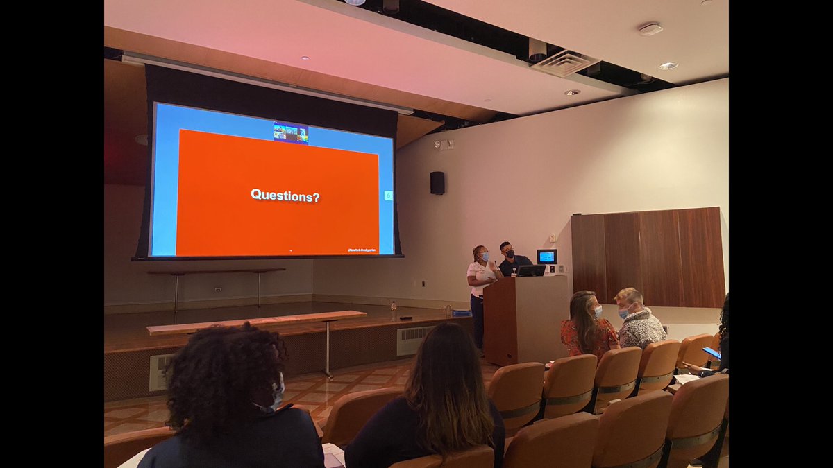 NypbmhI's tweet photo. Congrats to @GeorgeS05759288 &amp; @MeccaWilliams5 for their wonderful “Infill 6: Quality Metrics” presentation highlighting outcomes in Med-Surg oncology! Great job guys! As George says, “Teamwork makes the dream work”. https://t.co/gobHPpbWzv