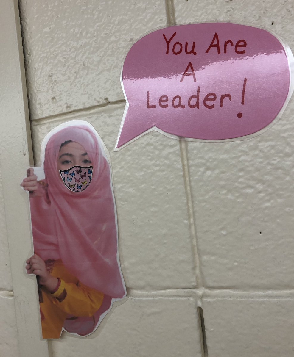ButlerTeachSPSS's tweet photo. “Kids” are popping up and out all over ESS to remind our students what matters most!#positiveschoolclimate  #studentaffirmations @JweberEss @uclaEXCEL https://t.co/OFIfDQwRlx