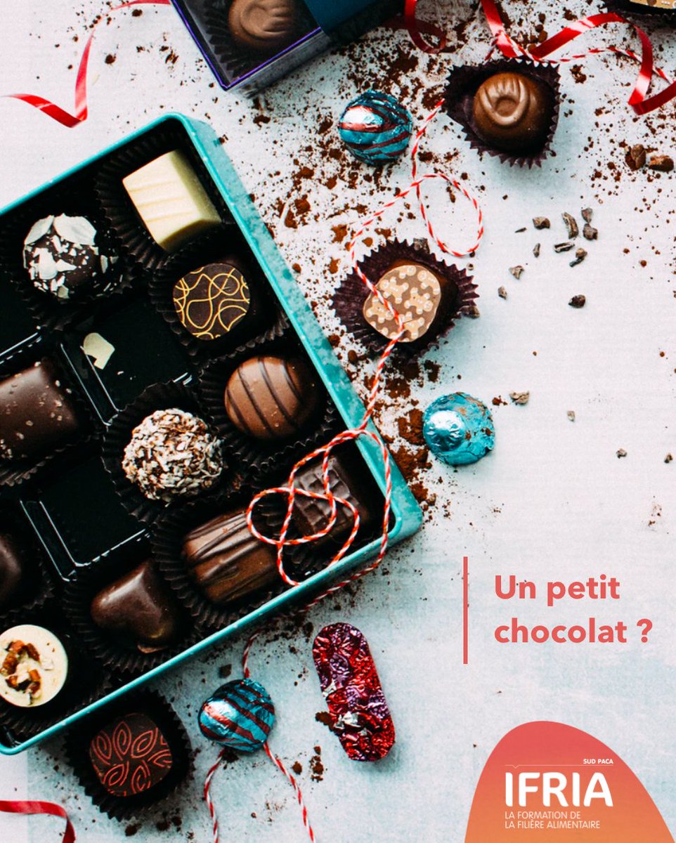 🍫🤤Un petit creux ? Pour les plus gourmands, savez-vous comment sont fabriqués ces chocolats ? Rdv sur le site de l'IFRIA pour découvrir nos formations  !

Alors, tenté par l'aventure ? 😉

#chocolat #agroalimentaire #ifriasudpaca