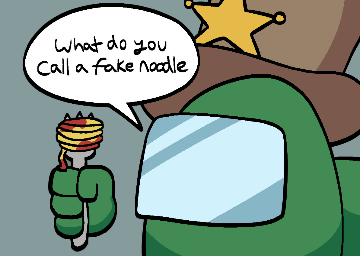 wasn't satisfied with the colors before so here's the same joke twice i guess #amongus 