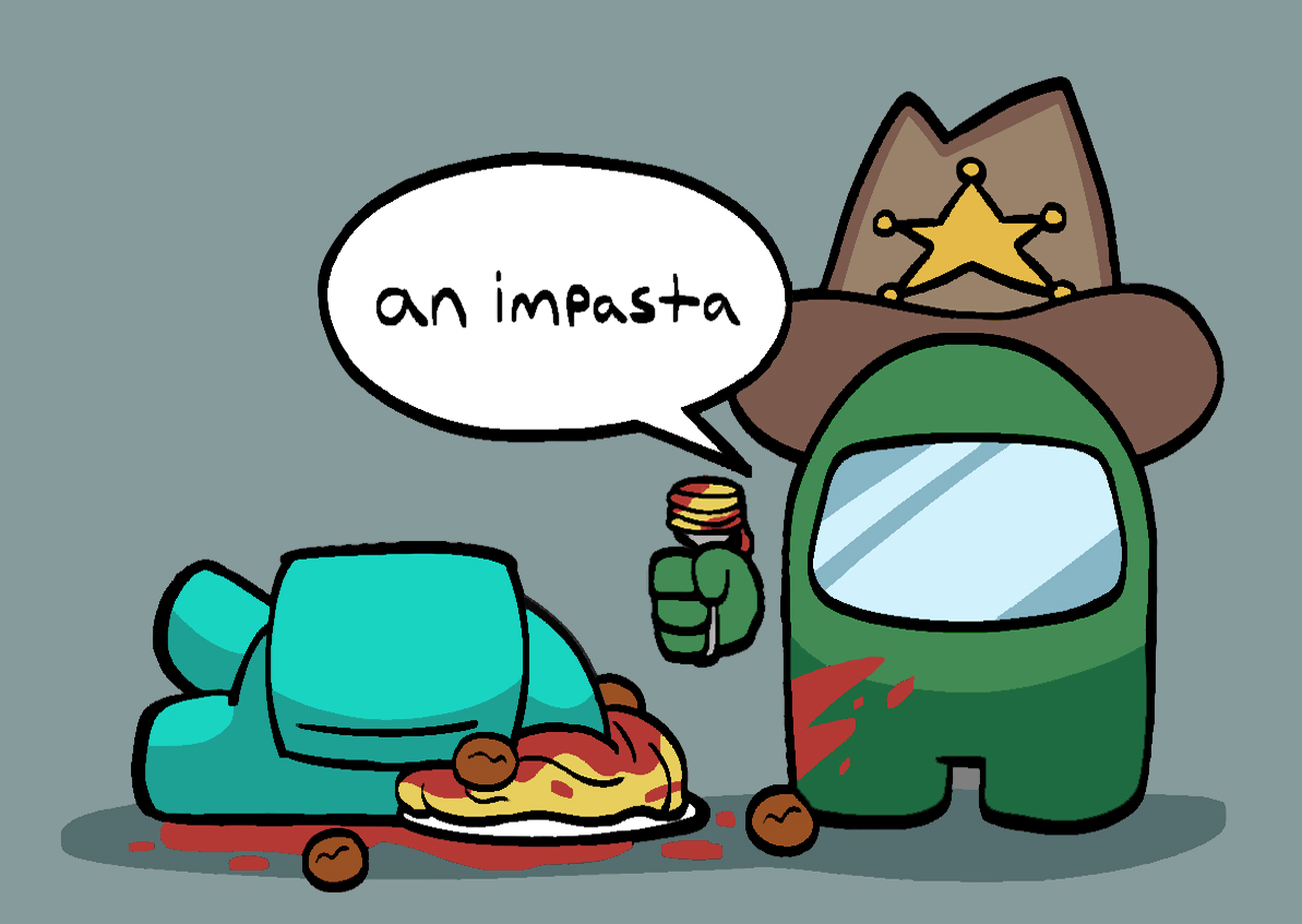 wasn't satisfied with the colors before so here's the same joke twice i guess #amongus 