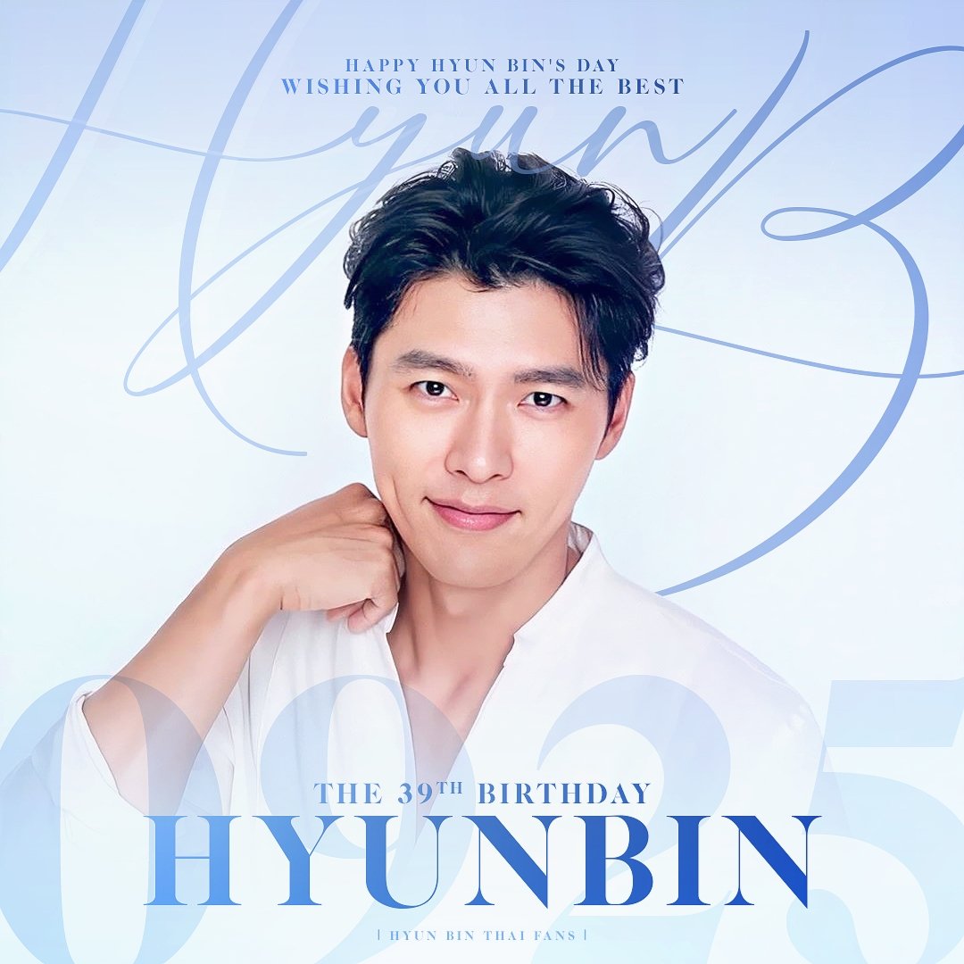 Happy birthday Hyun Bin wishing you all the best 9.25     