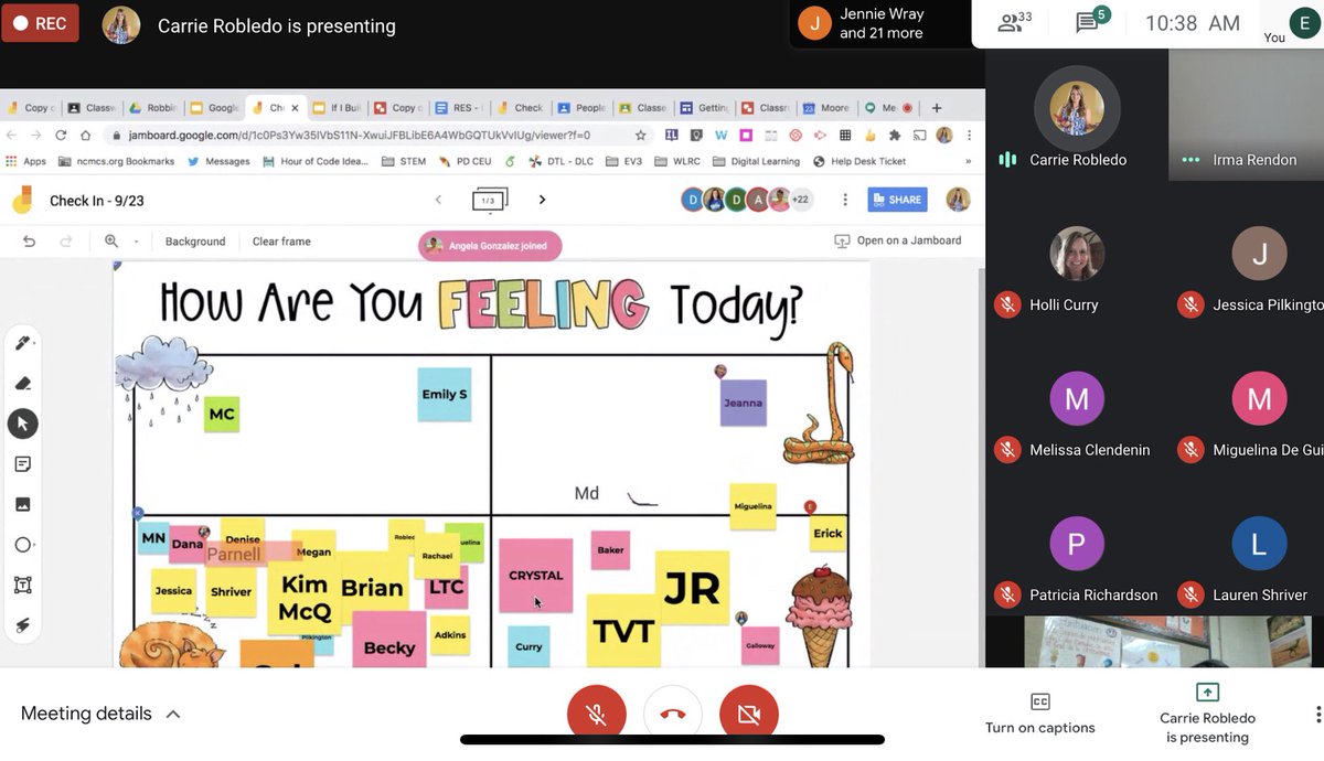 BEAdkinsCoach's tweet photo. So excited about all of the amazing things teachers can do and are already doing using Google Classroom, Google Meet and Jamboard. ๐๐๐@carrierobledo @RobbinsRockets #Rocketsigniteandinspire https://t.co/sKXAKETFnb