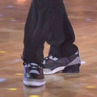 nicekicks's tweet photo. Black Cement Jordan 3 wedges?? Nah Nelly gotta explain this one. 🤨 https://t.co/wVUVENoMrk