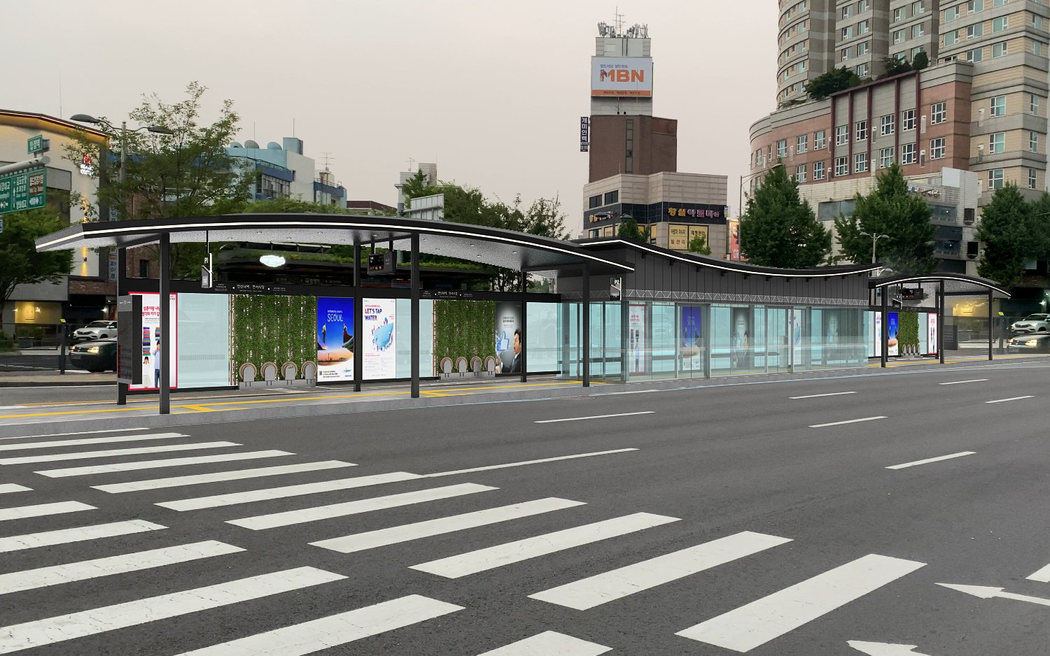 Smart Shelter, the new high-tech bus stops in #Seoul will start its trial operation at 10 bus stops #IseoulU