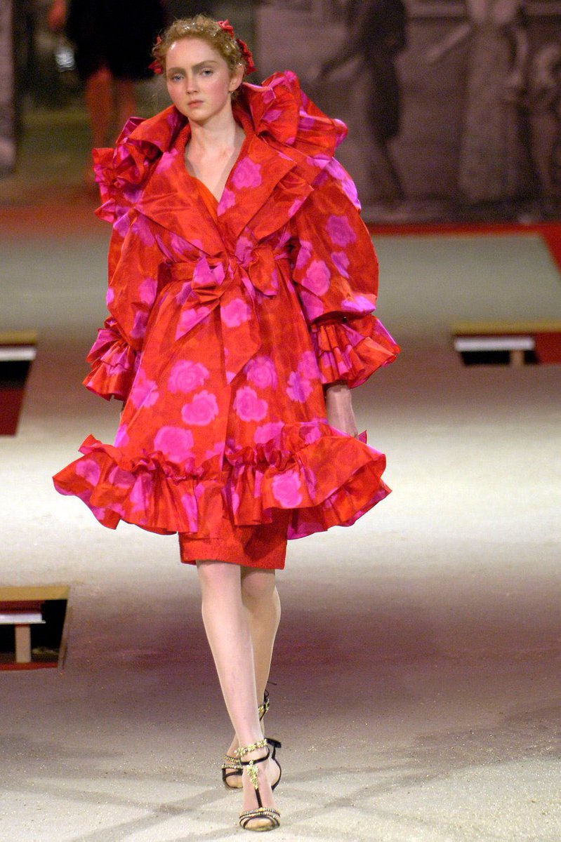 Hygrocybe coccineocrenata as Christian Lacroix spring 2006 couture