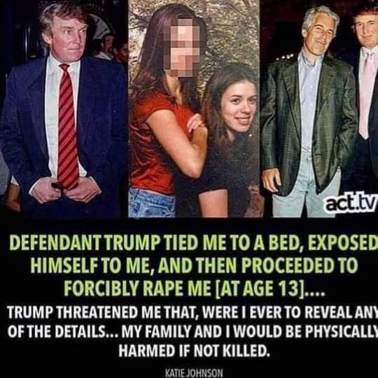 TsunamiRenee's tweet photo. @EricTrump Violent Crime such as human trafficking young girls for "fake" modeling gigs, bunking them up, giving them drugs, then violently assaulting and raping them for repayment of his "rescuing? That kind of crime? #WhiteHouseCriminals #EricaTrump... they'll love your sweet π in prison https://t.co/5M60IOCWhH