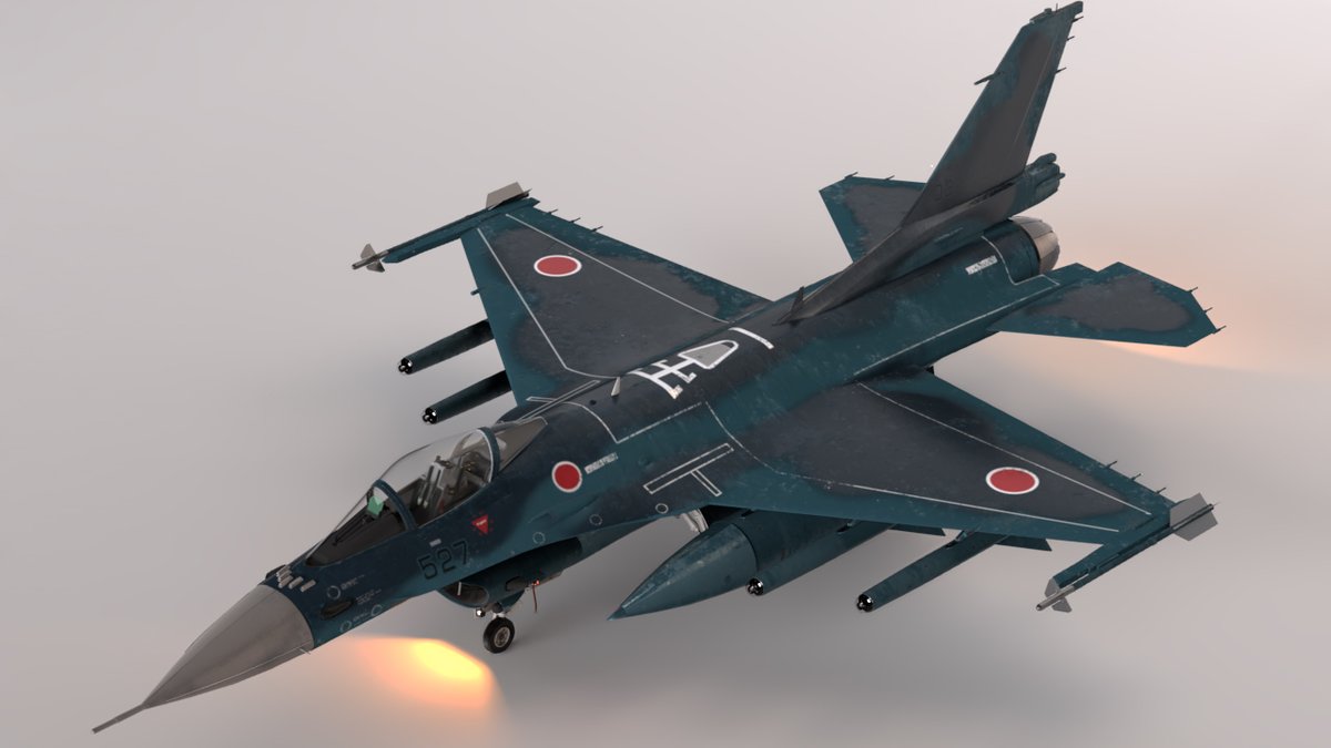 先日投稿したf 2戦闘機の静止画 脚の部品やエンジン部分も作り込みました Eitのイラスト 先日投稿したf 2戦闘機の静止画 脚の部品やエンジン部分も作り込みました Eitのイラスト