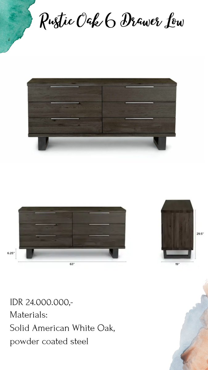 ㅤ✦ Lux Gray Modern Bed✦ Rustic Oak 6 Drawer Low✦ Lux Gray Gold Side Table✦ Lux Navy Rugㅤ