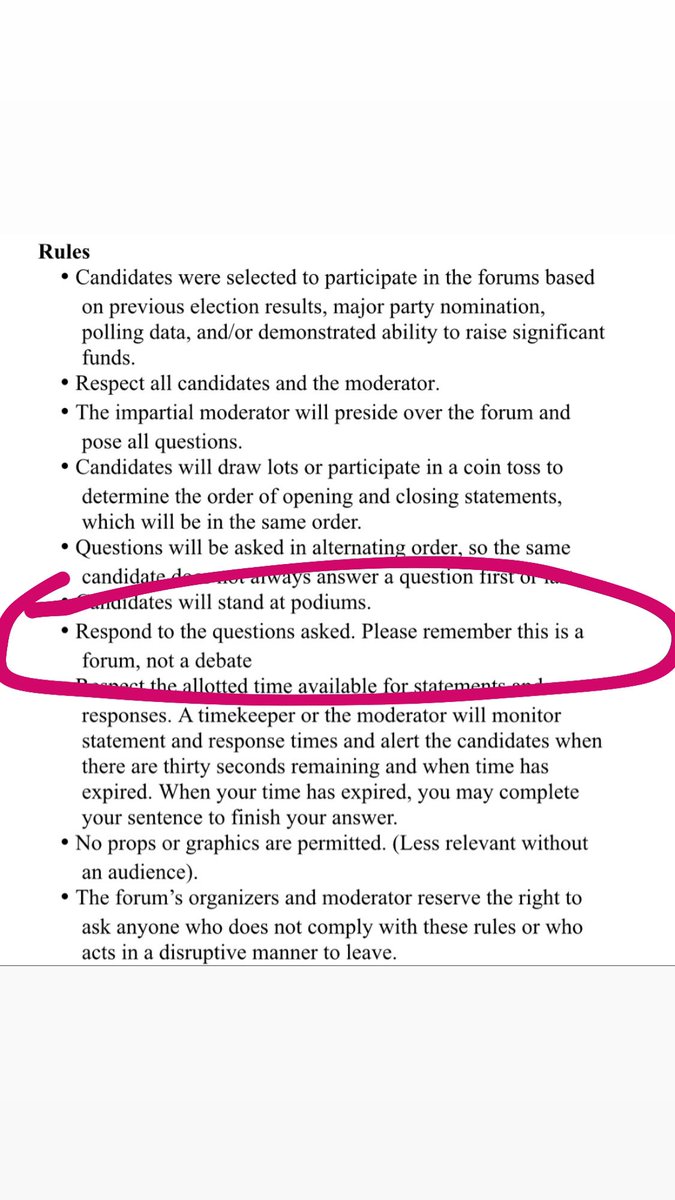 NickJFreitas's tweet photo. We actually DID agree weeks ago, but unfortunately that is NOT a debate... Direct quote from the forum outline: “Please remember this is a forum, not a debate.”

Do you want to try again? Who is it that is lying to the voters of #VA07? I’m positive it’s not me, Congresswoman. https://t.co/ePIqEPvmC2