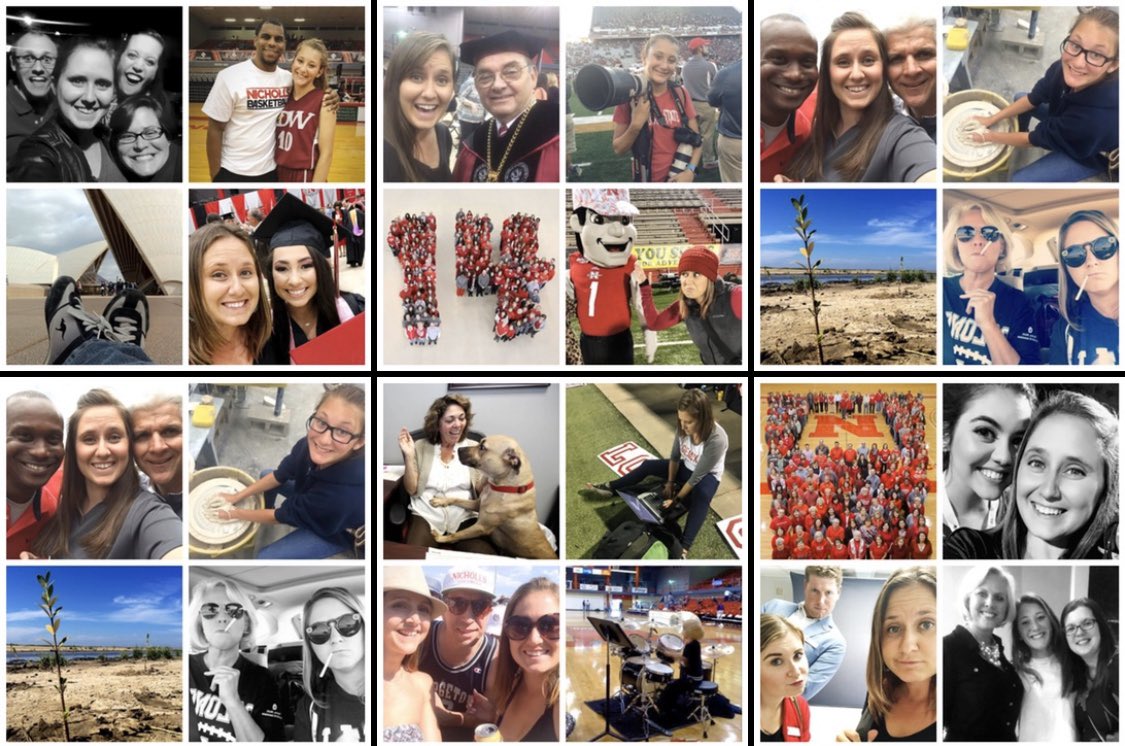 mistymac's tweet photo. Not only is today the 72nd anniversary of @NichollsState - this week also marks my 12th year working here. 

When I applied for this job I had no idea that the people on campus would quite literally become my family.

Thank you for the memories so far, Nicholls family. ❤️ https://t.co/beYtjJ0igh