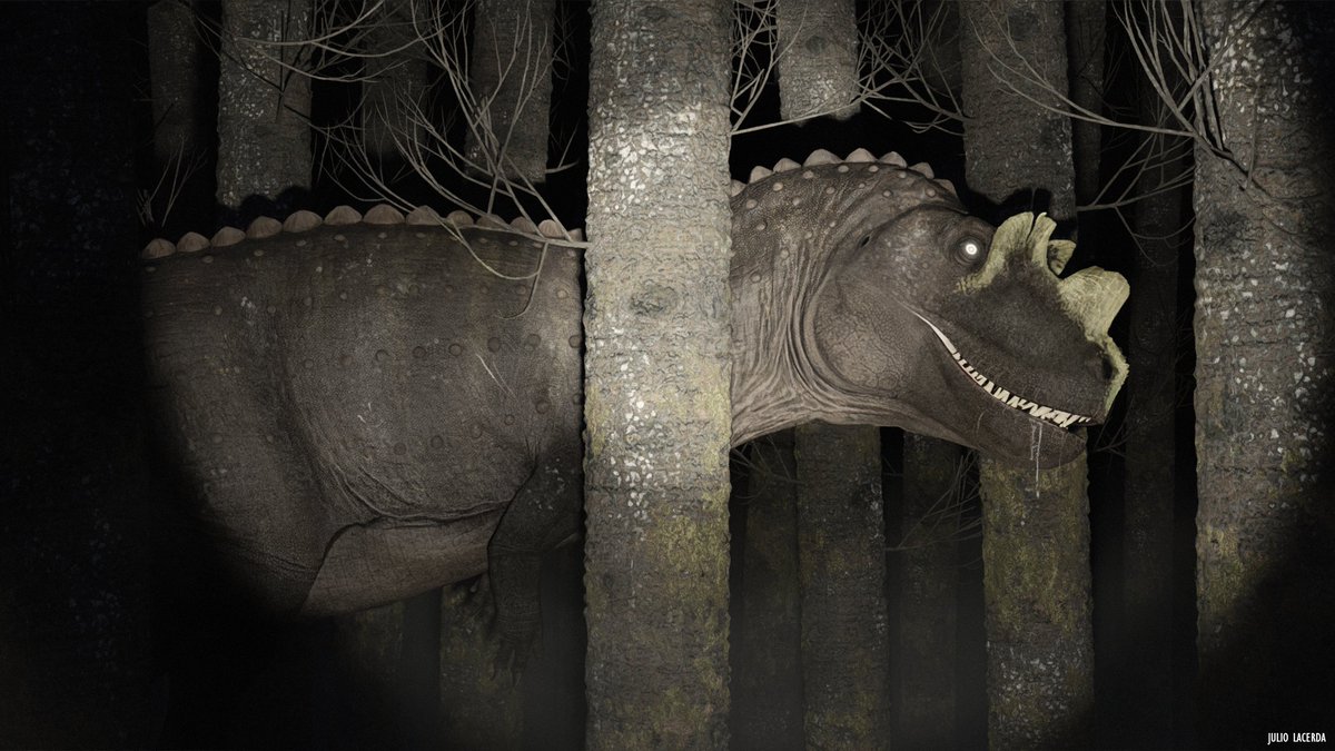 Sometimes you just feel like painting a scary dinosaur y'know