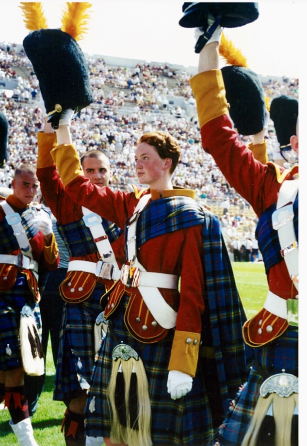 For 20 yrs, I have wondered who this man is. This w/e, as my mom and I searched for old Guard photos for the  @NDSMCObserver story, we discovered his photo. Twitter usually brings me Doom. Perhaps this time, it can help me thank a stranger for his warmth, grace & class.  12/