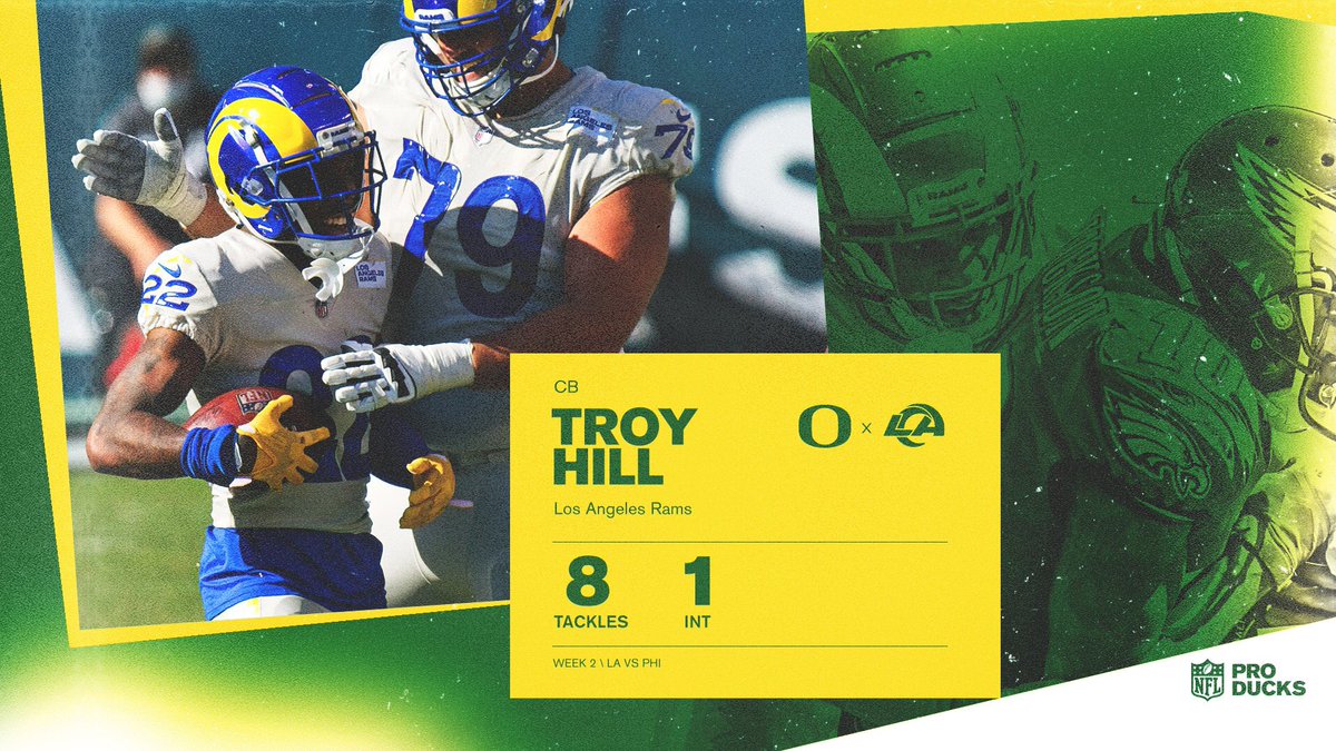 oregonfootball's tweet photo. The DBs were up to something in Week 2. Three wins and a lot of big plays from this trio.

#ProDucks https://t.co/nIfVa8dEa2