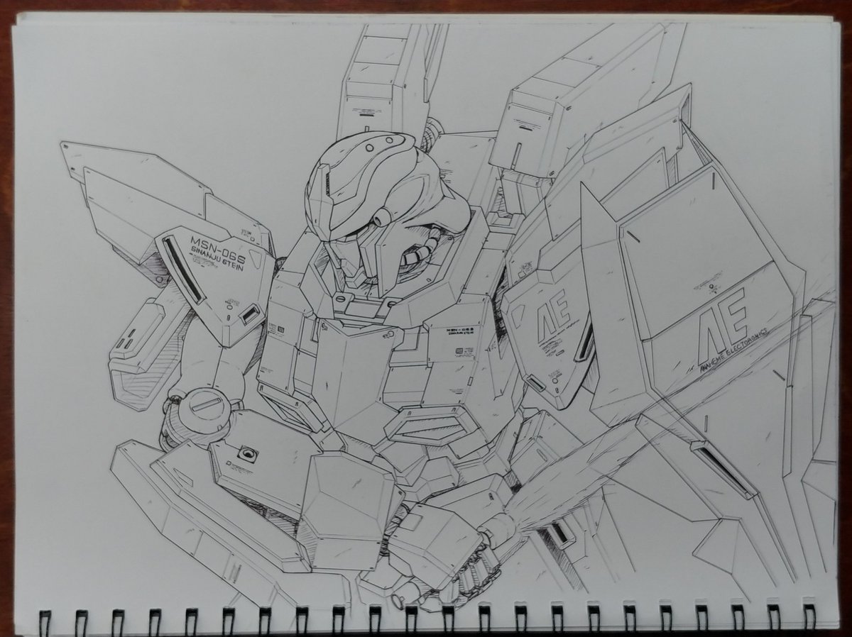 MSN-06Sシナンジュ・スタイン描きました!!
#ガンダム 