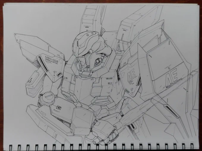 MSN-06Sシナンジュ・スタイン描きました!!
#ガンダム 