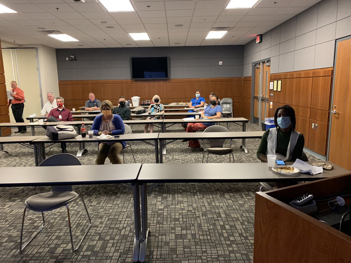 alex_gwu's tweet photo. Sandy and I had a great visit with @FAYTECHCC today! We enjoyed meeting with faculty to discuss transfer opportunities and strengthening the @gwu_goaldcp @gardnerwebb relationship with FTCC. https://t.co/hb8ESuhrmB