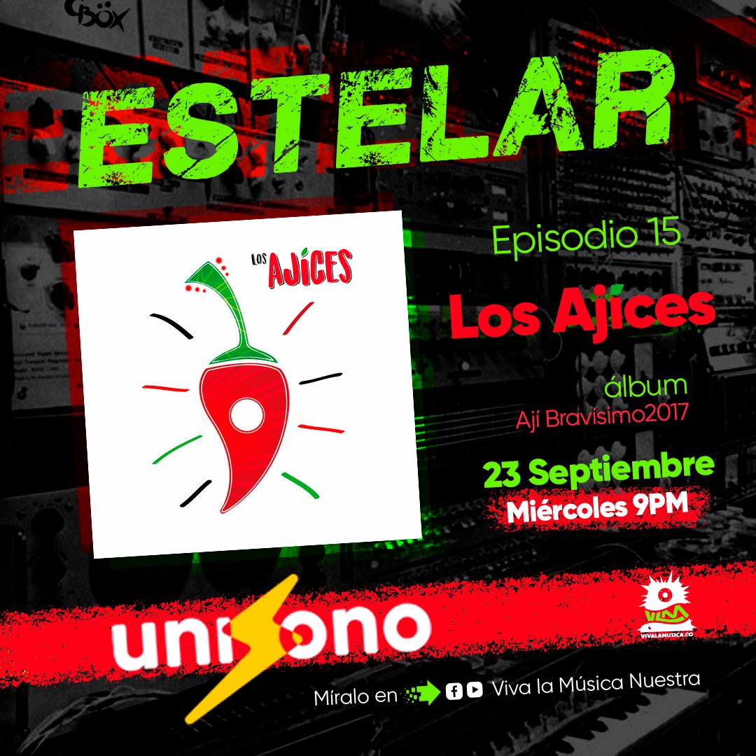 VLMnuestra's tweet photo. UNISONO/ #AjiBravisimo : 2017 : #LosAjices https://t.co/Pir9e5yTsx a través de @FacebookWatch CONÉCTATE!!! ESTA BUENÍSIMO!!!! https://t.co/jIHv0wFzqr