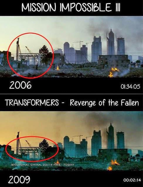 The same exact scene was also used in the movie Transformers: Revenge of the Fallen. The movie is about sun harvesting robots who reside on one of Saturn’s moons. I find it odd they reused the same footage for two films released roughly 3 years apart.
