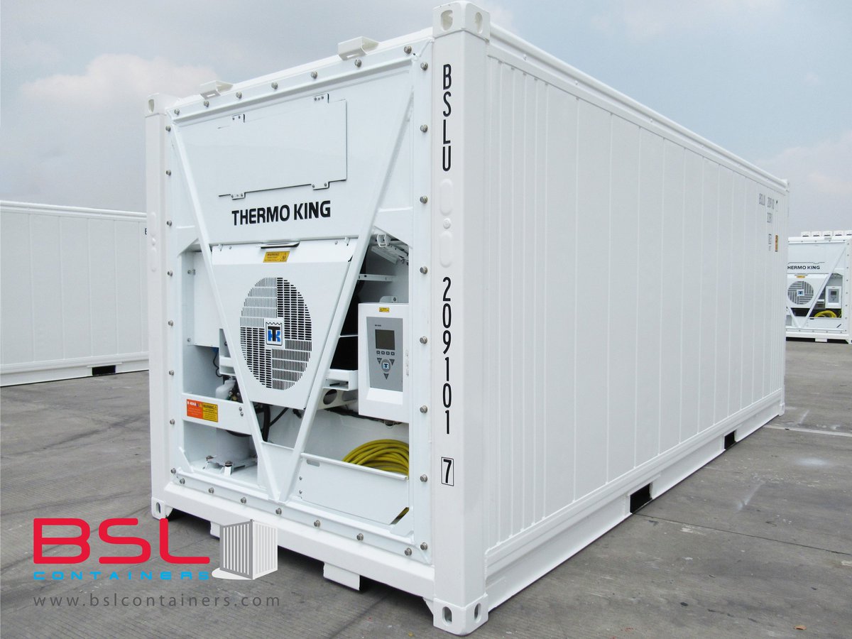 bslcontainers's tweet photo. Our New build ISO 20’ Reefer/refrigerated containers with Thermo King unit
#reefer #Refrigerator #refrigeratedcontainer #cooler #largecooler #coolingmachine #thermoking #isoshippingcontainer #isocontainers #containers #COVID19 https://t.co/vlgu37NFkw