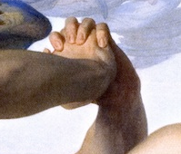 憤怒に燃える瞳から溢れる血涙にも似た涙。きつく固められた両手。アレクサンドル・カバネルの傑作「 Fallen Angel」（1847）です。ミルトンの失楽園よりアイデアを得たというこの絵は、恐らく堕天使ルシファーを描いたもの。追放という神の仕打ちに永遠の復讐を誓った彼の姿は、悲しくも美しいです。