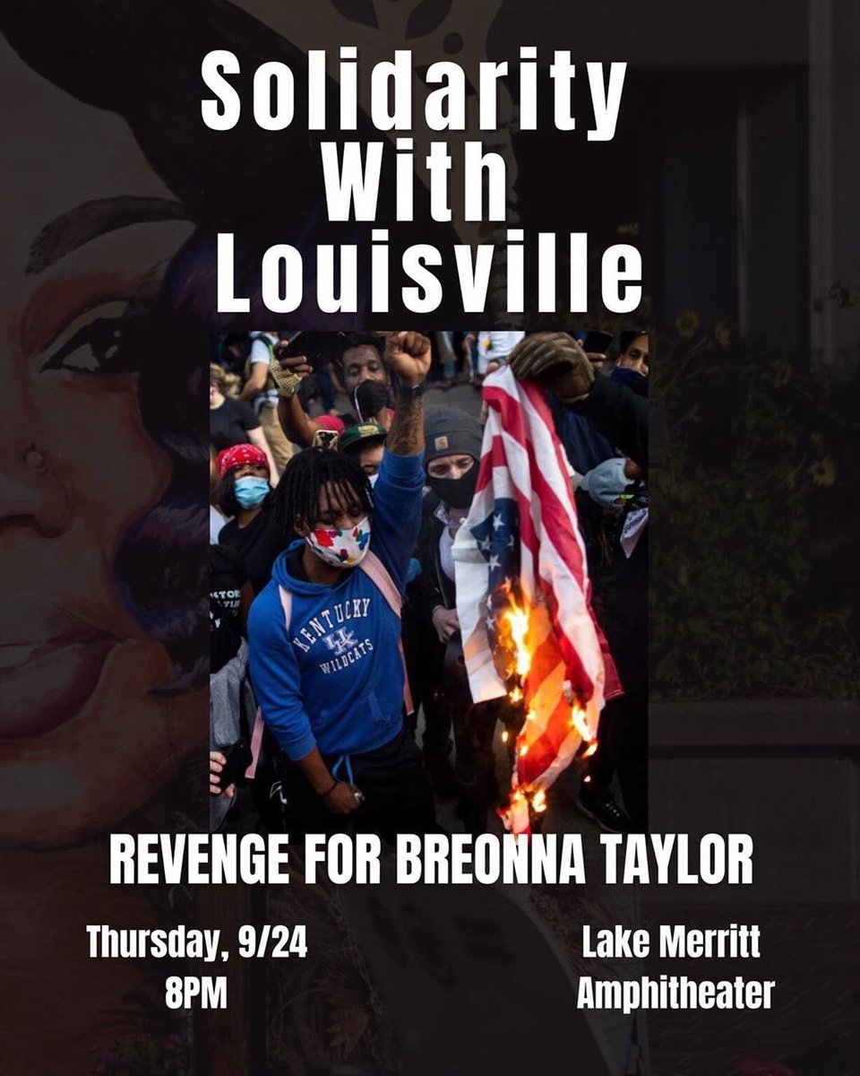 TAWforjustice's tweet photo. Be there. #breonnataylor #ky #louisville #kentucky #racist #racism #acab #ftp #defundthepolice #abolishthepolice #police #policebrutality #revolution #revenge #murder #solidaritywithlouisville #revengeforbreonnataylor https://t.co/8HolFDx9Dl