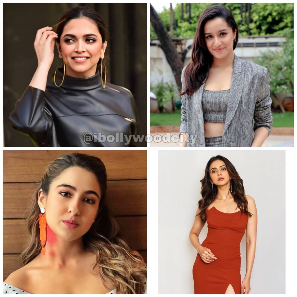 ibollywoodcity's tweet photo. Here’s the day schedule when when NCB questioning to actresses:
Rakul Preet : Thursday
Simone Khambatta : Thursday
Deepika Padukone : Friday
Sara Ali Khan : Saturday
Shraddha Kapoor : Saturday
#DeepikaPadukone #SaraAliKhan #ShradhhaKapoor #RakulPreetSingh #SimoneKhambata https://t.co/aXBJ20SiX9