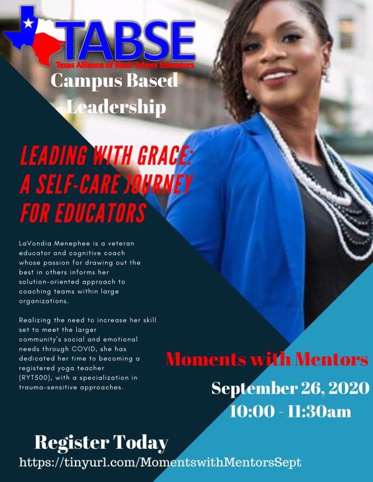 Join <a href="/TABSE_Texas/">TABSE_Texas</a> and our Campus Based Leadership Commission as they focus on self-care for Educators! Everyone of invited to this free symposium. Did we mention you get CPE?