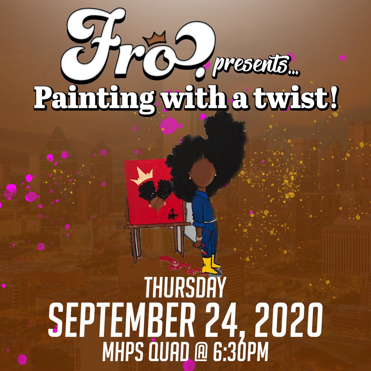 fro_smu's tweet photo. It’s finally happening! Rain won’t stop us this time, so come out to the quad behind the health center tomorrow for Fro’s first event!

Mask are required and lawn blankets/ towels are encouraged. Hope to see y’all there, tomorrow! https://t.co/Cbn5LY6pUf