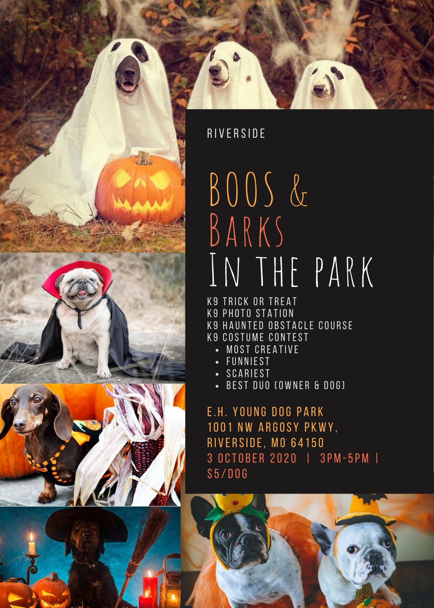 Join us for Boos &amp; Barks in the Park! #dogevent #halloweenfordogs #dogpark