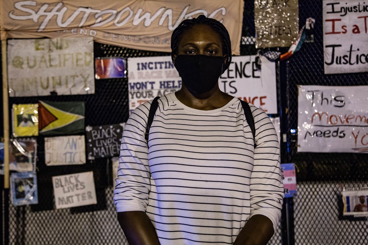 Isiuwa Oghageon, 20, is scared of who could be killed by the police next. "It could be anyone. It could be any black woman, any black man, any black trans person, any black non binary person. Doesn't matter what you have, where you came from, you can be the next hashtag any day."