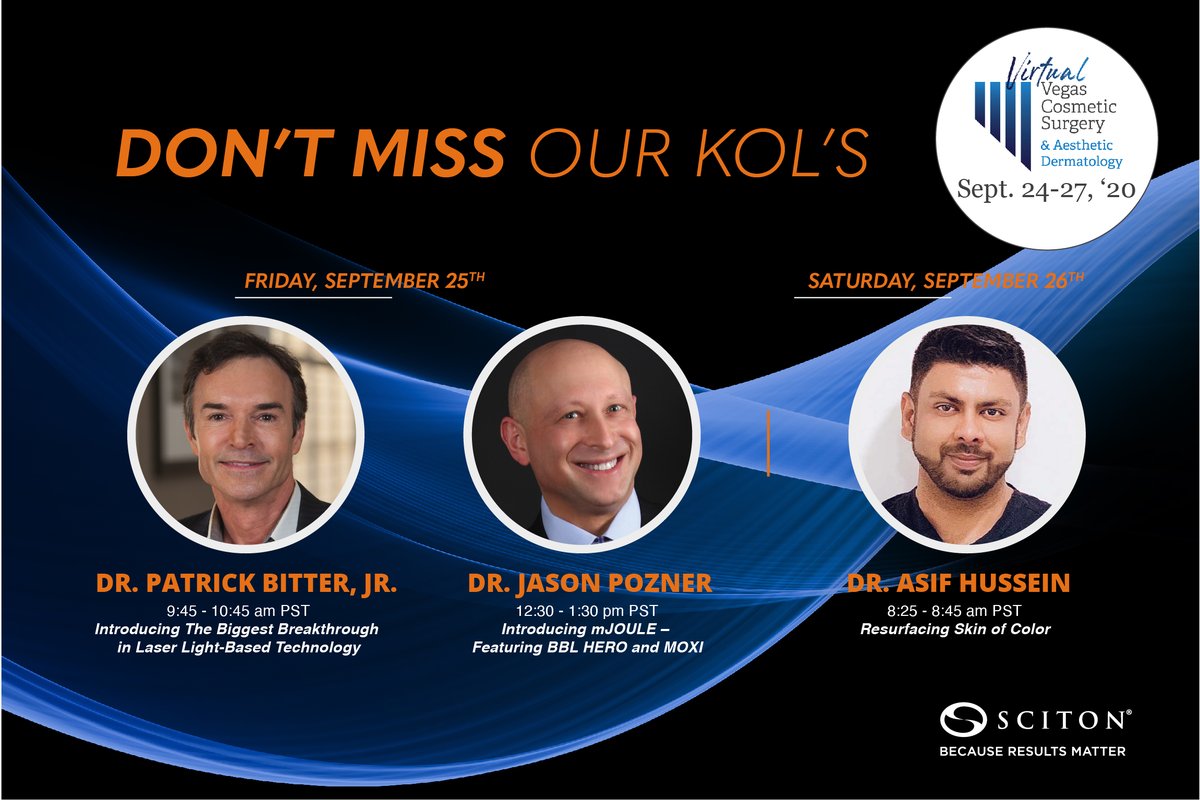 Join Sciton and our distinguished KOLs at VCS Virtual, September 24 - 27

#vegascosmeticsurgery
#virtualvcs