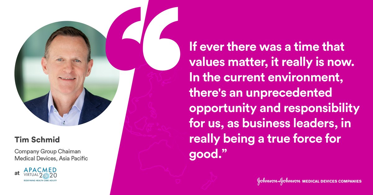 During the Meet the CEO Series at the <a href="/APACMed/">APACMed</a> Virtual Forum 2020, Asia Pacific Company Group Chairman Tim Schmid discusses his experience as a #MedTech leader in the region over the past ten months. 

#MedTechForum2020