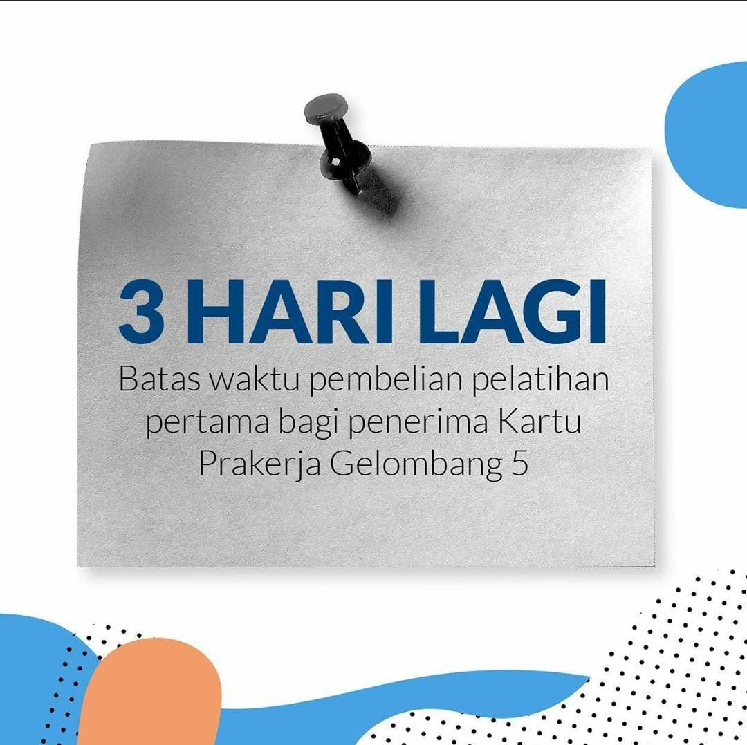 Yuk sebelum diblokir otomatis kepesertaan prakerja nya :(