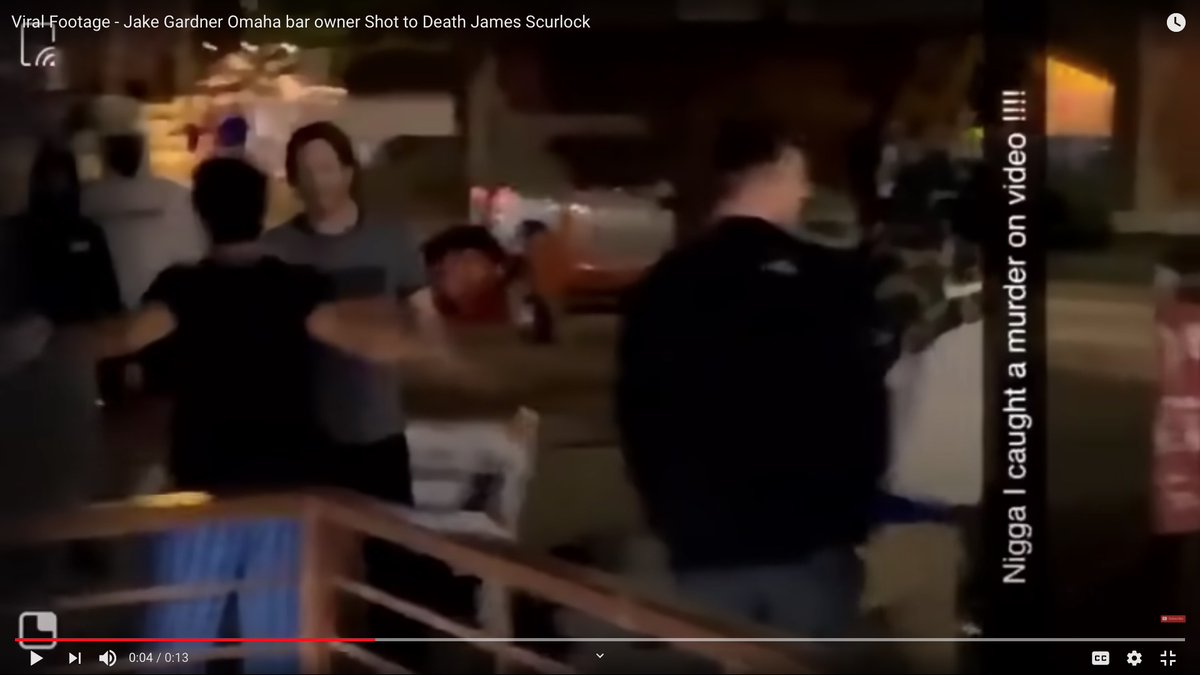 Franklin also says Scurlock was not part of the initial confrontation.HERE HE IS RIGHT HERE ON THE LEFT, WITH HIS ARMS SPREAD.Garner just showed him the gun, and he's obviously saying, "Shoot me, bitch! Shoot me!"