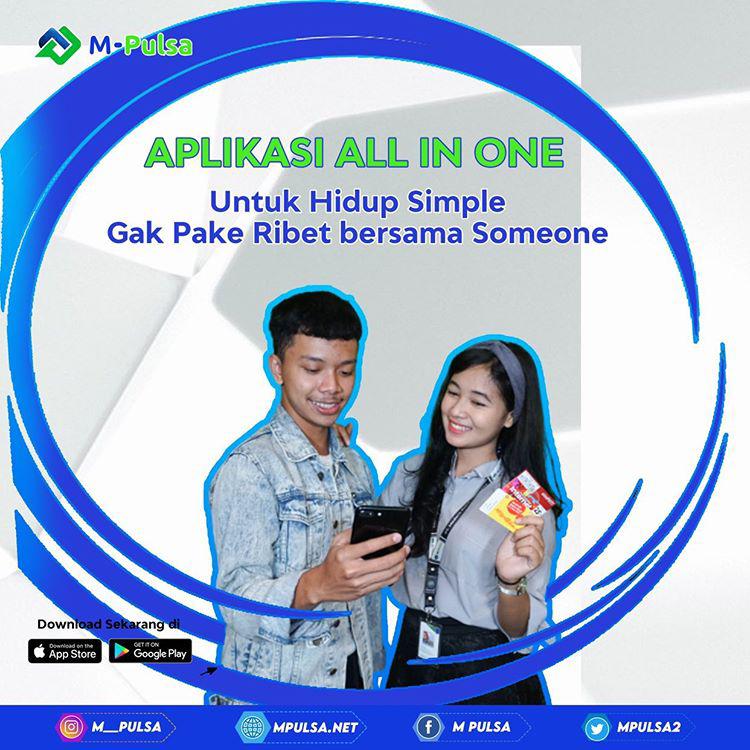MPulsa2's tweet photo. Udah zaman serba canggih ni, hidup harus bisa dikemas lebih simple dong apalagi punya Someone harus bisa kasih yang terbaik gaperlu ribet lagi😬 
Yuk pakai M-Pulsa “Aplikasi All In One” dimana cukup satu sentuhan terdapat banyak kemudahan yang dapat dinikmati🤗
#mpulsa #allinone https://t.co/bMV5BmFUiG