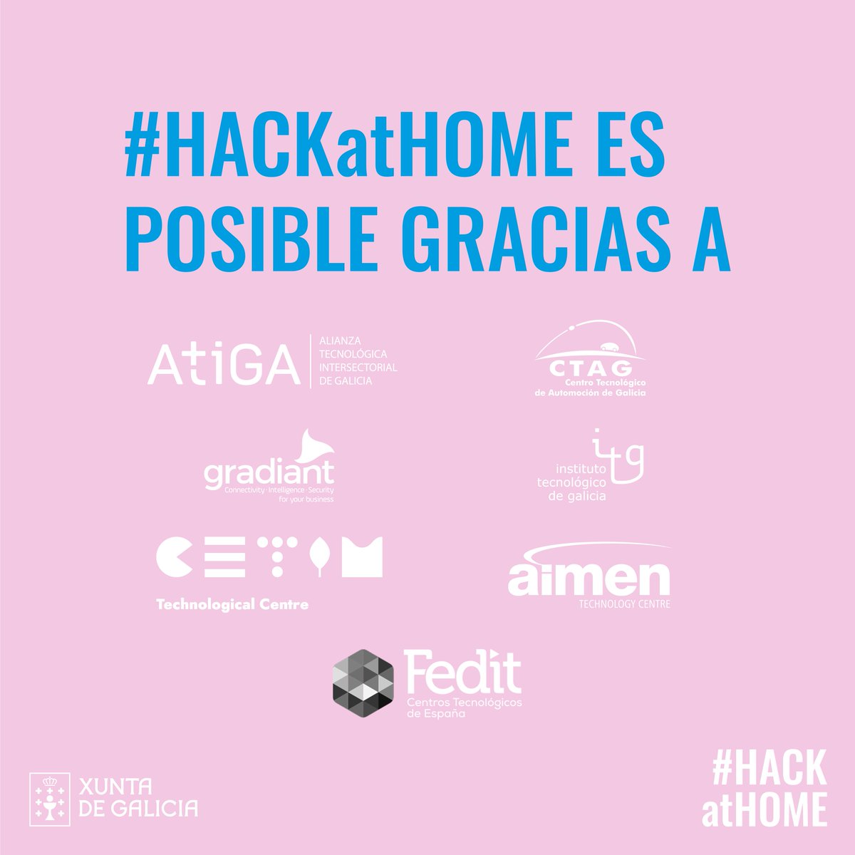 HACKatHOME20's tweet photo. Sin ellas nada de esto habría sido posible. Hablamos de nuestras #EntidadesColaboradoras. GRACIAS por haber formado parte de #HACKatHOME 🤗👏 https://t.co/VyasJ8sUJp