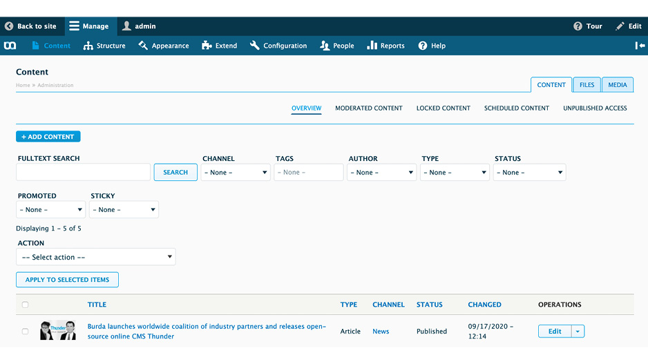 ThunderCoreTeam's tweet image. After a lot of work, we have integrated #searchapi into #ThunderCMS so editors can use a full-text search and find articles more easily! Read all about it in our blog post: thunder.org/thunder-gets-s…
#thunder #drupal #opensource #digitalpublishing