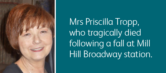 Read the story of Priscilla Tropp who died after a fall at Mill Hill Broadway station in Nov 2018. Her daughter Sara Sherrard wants to raise awareness of how to prepare for emergencies in stations and to improve the understanding of our staff. 

fal.cn/3avRk 

#rail