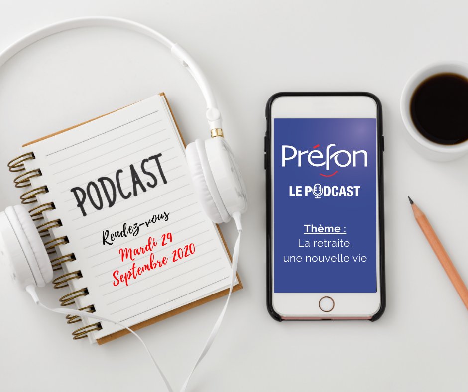 Prefon_Asso's tweet photo. 🎧Préfon vous donne RENDEZ-VOUS Mardi 29 Septembre sur les plateformes de diffusion de podcasts.
Un rendez-vous #retraite et #prévoyance pour tous les Agents de la Fonction Publique. 
#prefon #association #FonctionPublique #fonctionnaire #prefonretraite #podcastPrefon https://t.co/JcjKlqG3SL