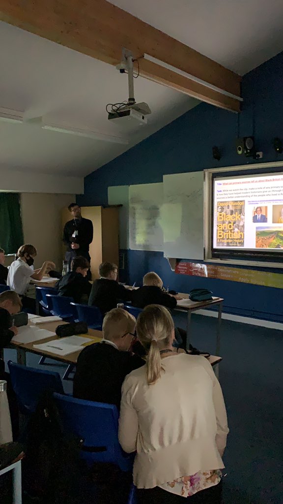 Y7 looking at Black History. Our new KS3 curriculum!