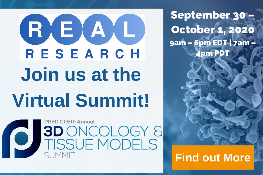 RealResearch3's tweet image. Meet us at the "3D Oncology&amp;amp;Tissue Models Summit" ONLINE! We present our innovative device. We are honored to be a host and to lead a panel discussion! #oncology #cancer #biotech #medicine #3dcellculture #LifeGel
